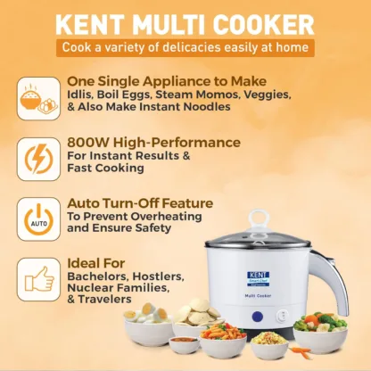KENT Kettle Multicooker Cum Steamer