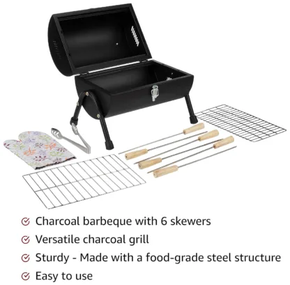 Solimo Barrel Charcoal Grill